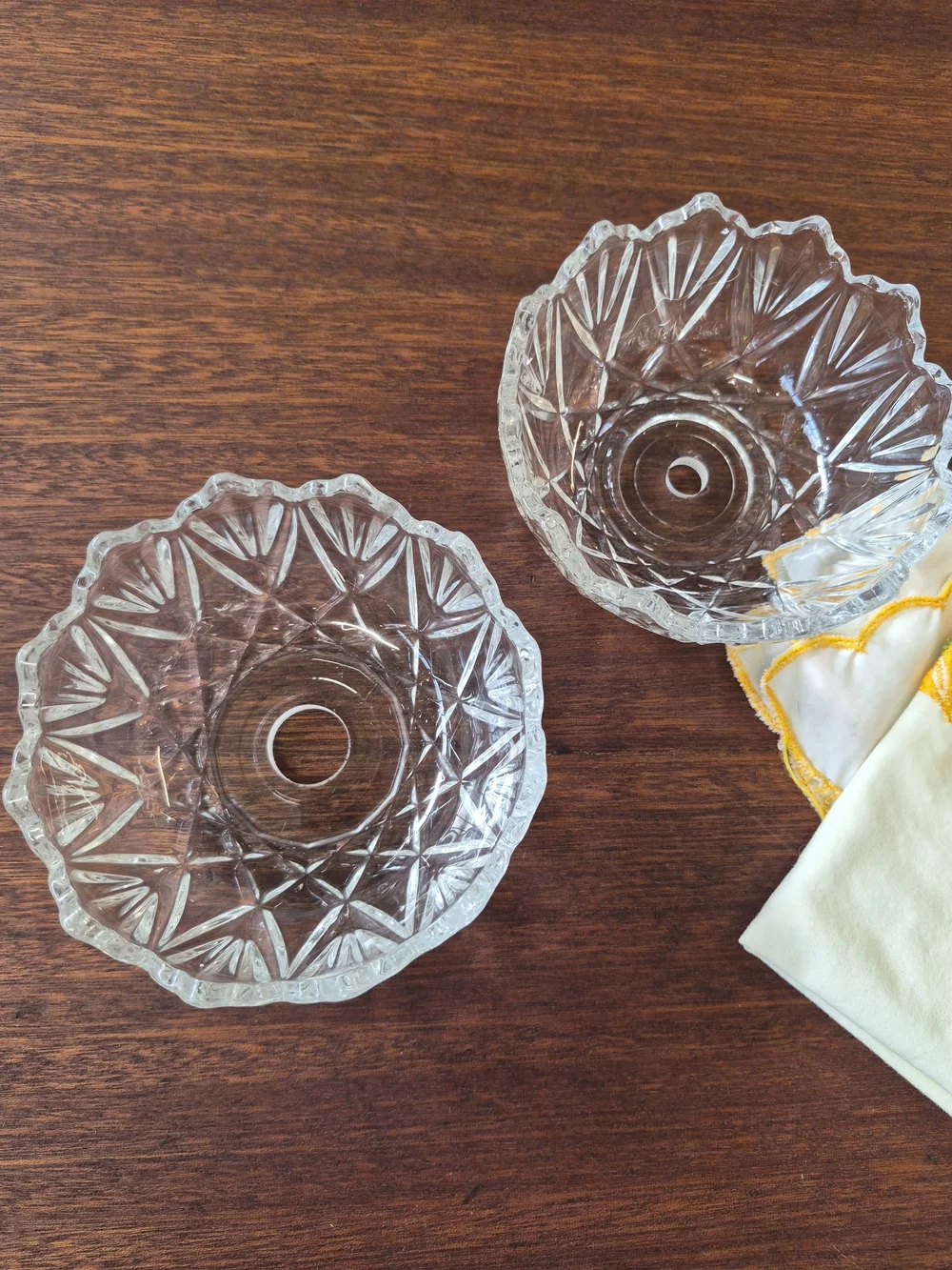Clear Cut Glass Votive Holder - Home Accents